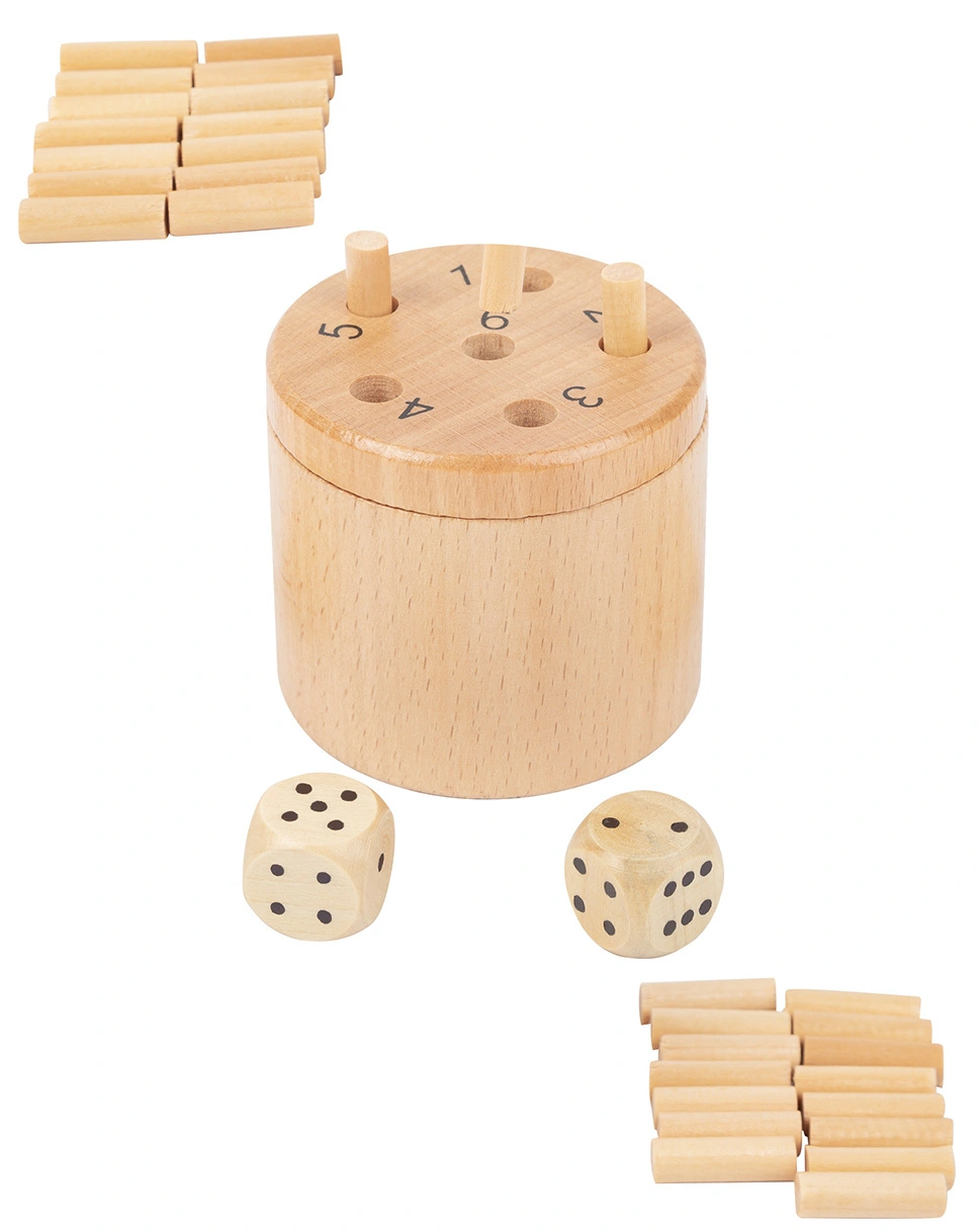 Holz-Würfelspiel 6 RAUS
