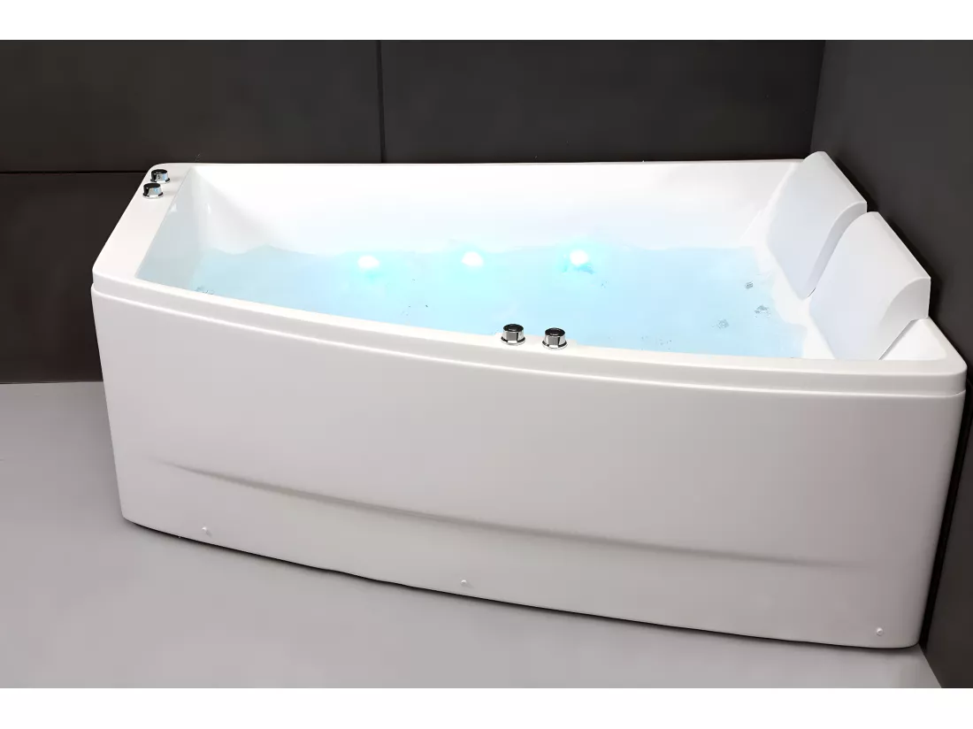 Baignoire balnéo 2 places SANGHA DUO Wave Droite L170xl(120x70)xH63cm, by SPALINA