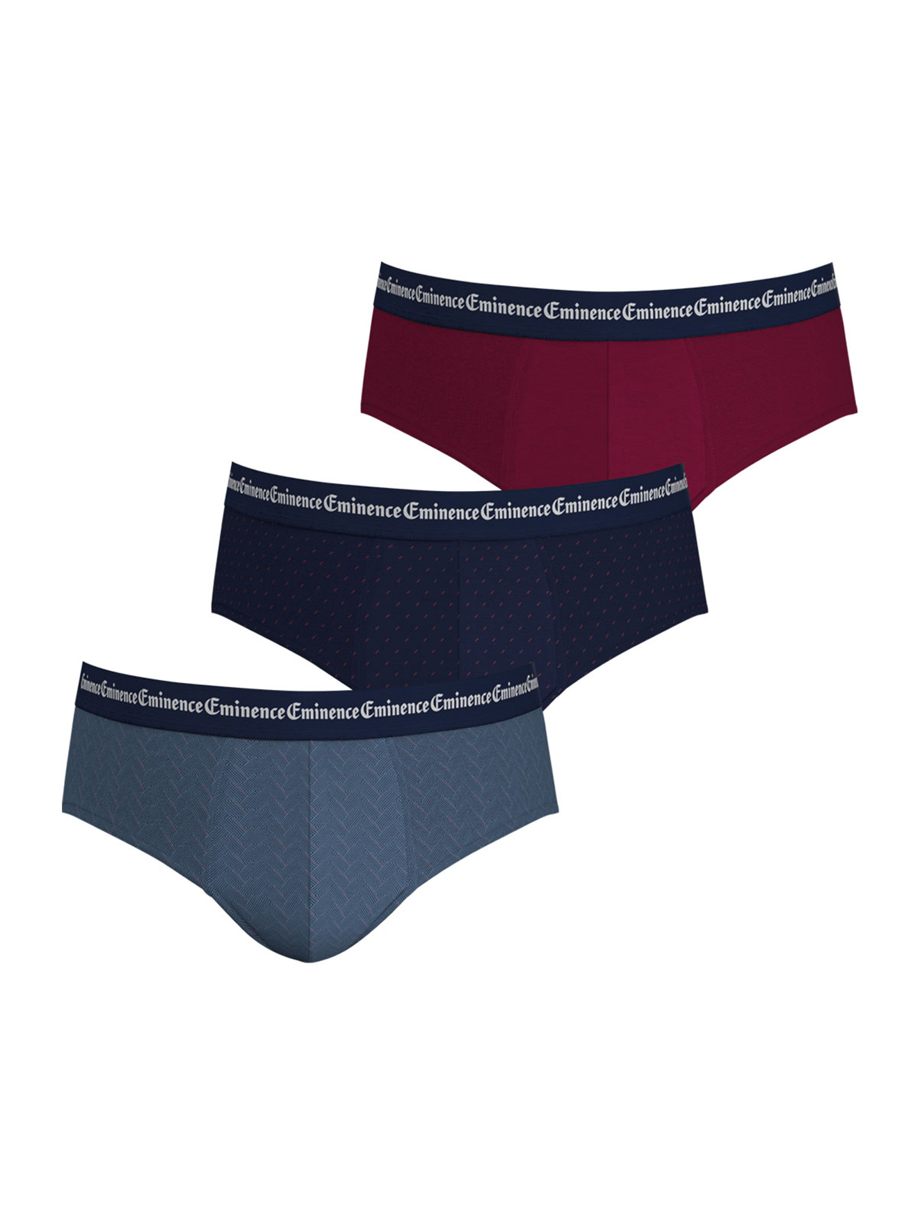Lot de 3 slips Business Print
