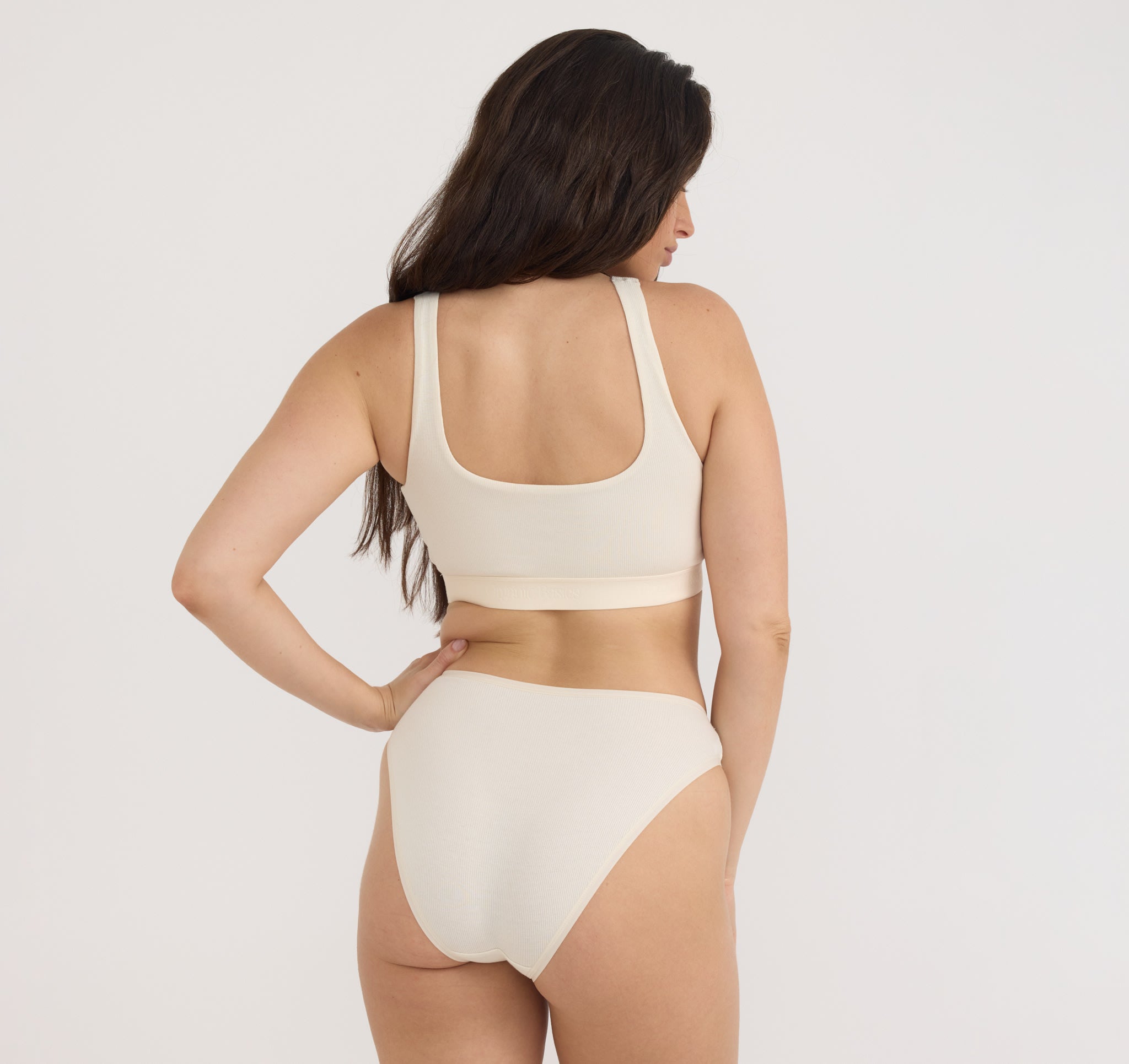 ORGANIC COTTON<br>Core Rib High-Leg Briefs