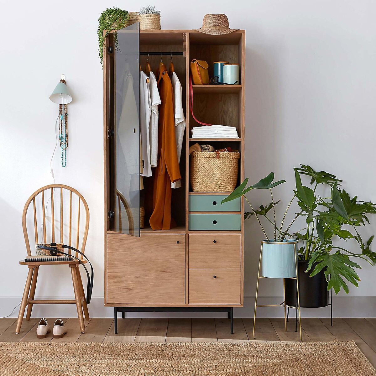 LA REDOUTE INTERIEURS<br>Vaso com suporte de metal Ø22 cm Inaya