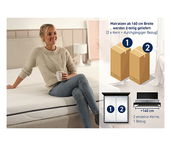 Irisette Wendematratze Taschenfederkern Smart, 80 x 200 cm