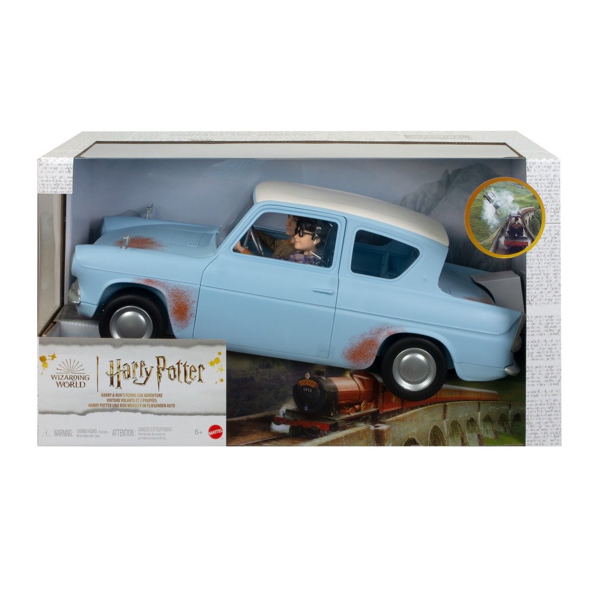 Voiture Volante + 2 Poupées Harry Potter