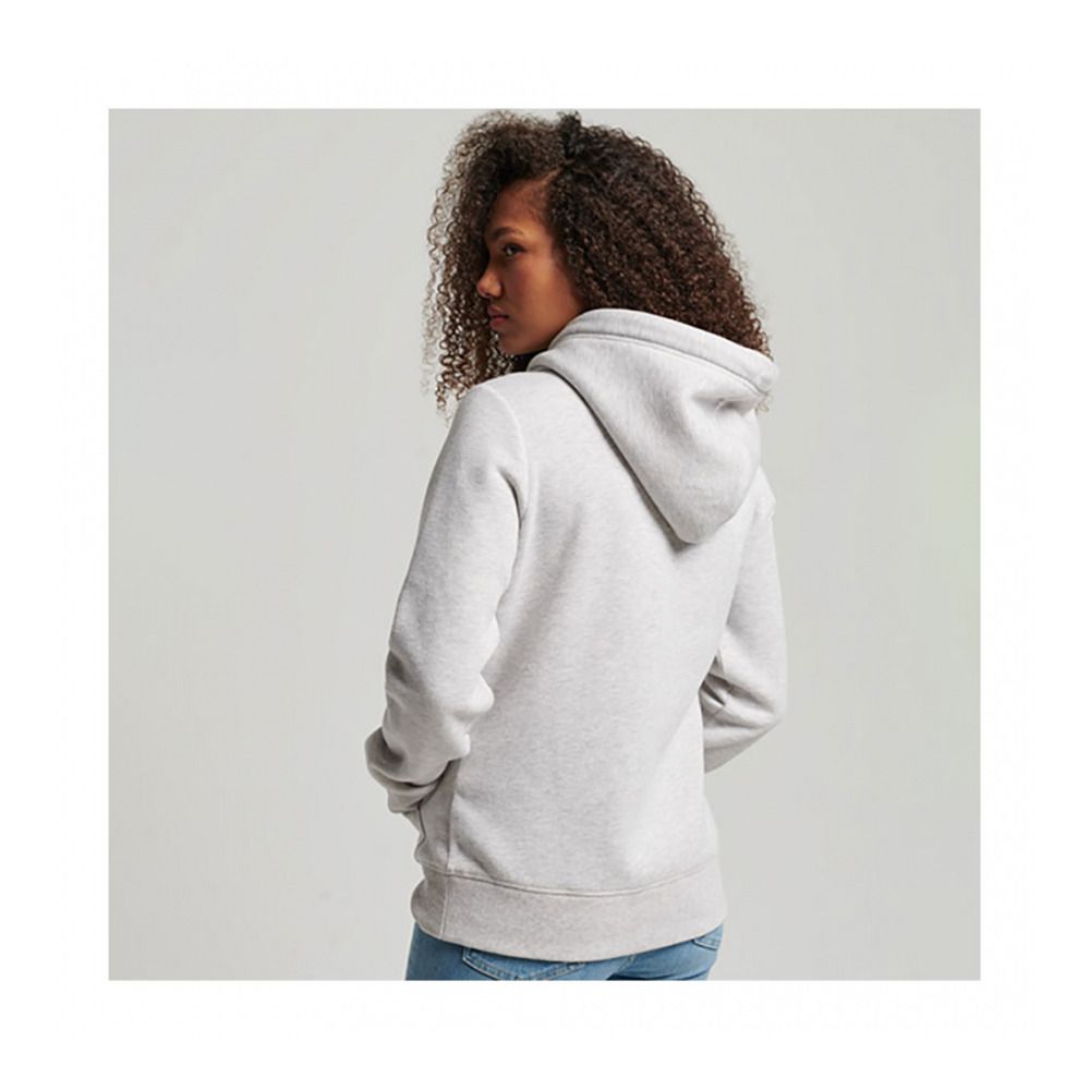 Superdry VINTAGE LOGO EMB - Sweat Femme glacier grey marl