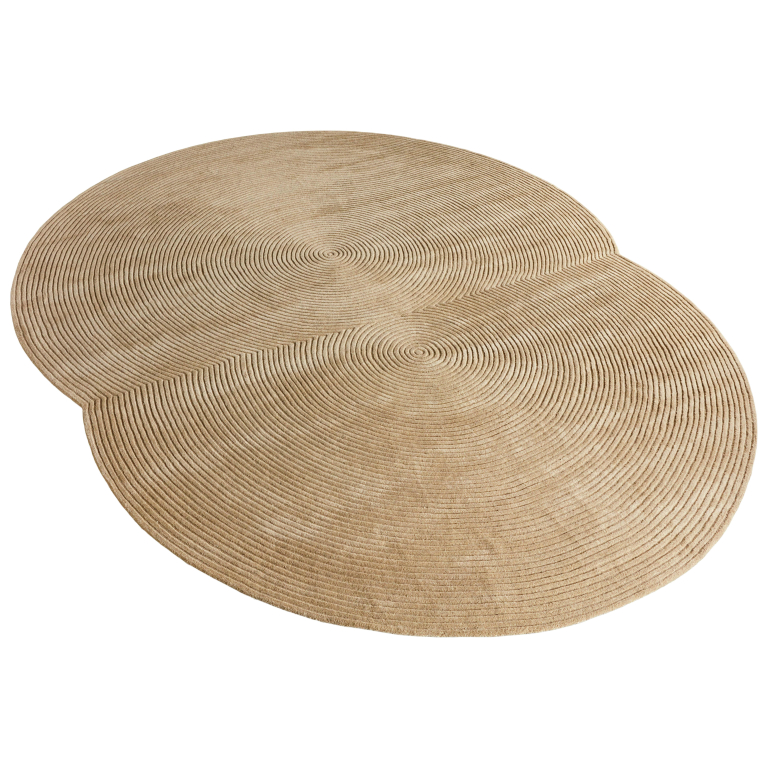 Bolia Zen Rounded vloerkleed 300x377 beige