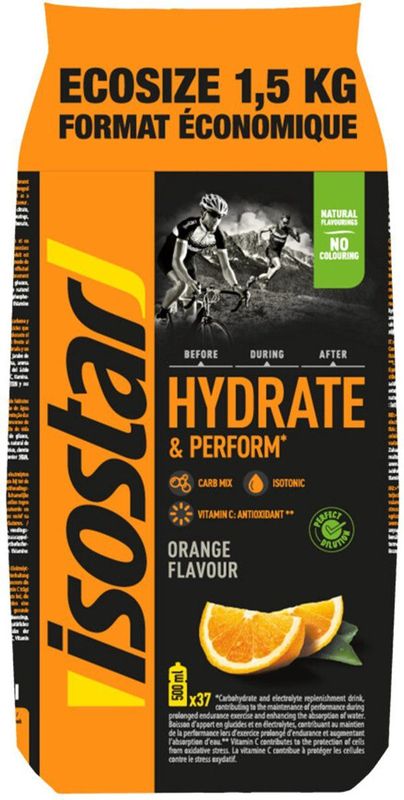 Isostar - Hydrate Perform - Isotone Drank - Citroen - 1,5 kg