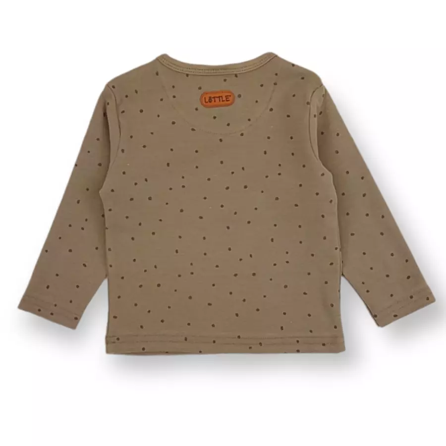 LITTLE Shirt Dream Big dots khaki