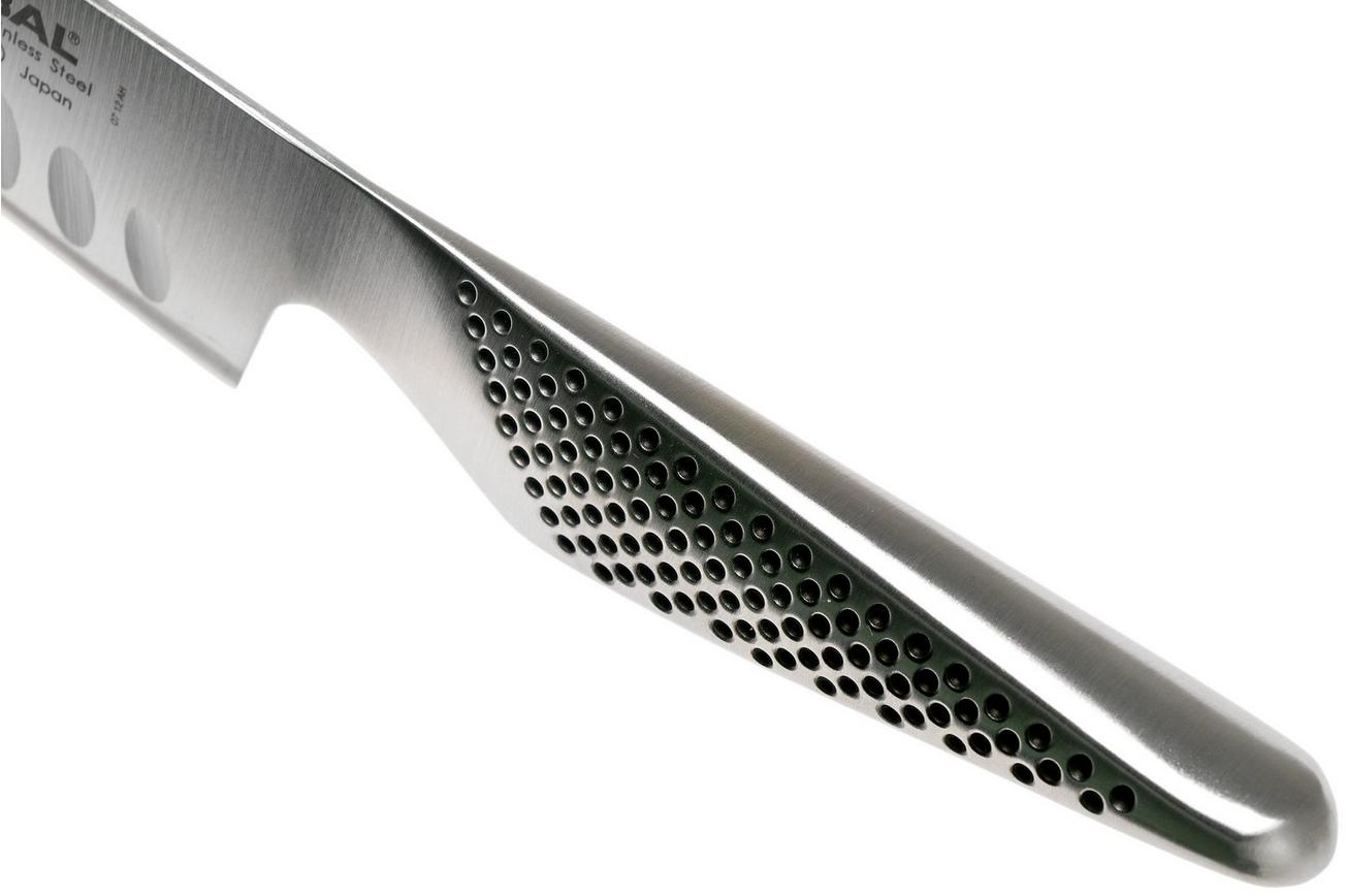 Global GS-90 santoku met kuiltjes, 13 cm