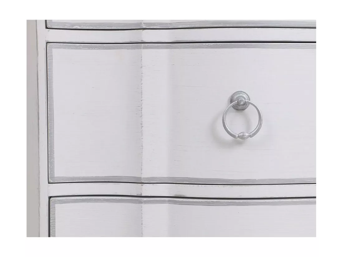 Commode 3 tiroirs Bois-MDF Blanc - Monceau Interior's