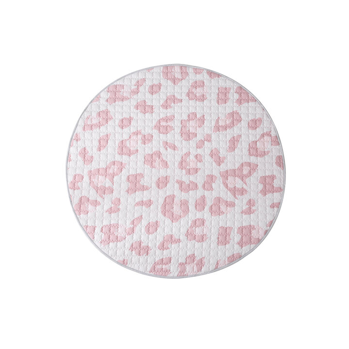 Speelkleed baby rond - Noa Panterprint Roze