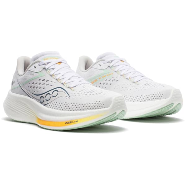Chaussure running SAUCONY RIDE 17 W WHITE/PEEL