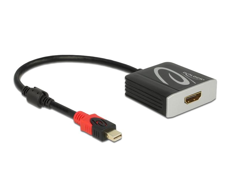 Delock Adapter 4K/60Hz, aktiv, HDR Mini-DisplayPort - HDMI Delock Aktiver mini DisplayPort 1.4 zu HDMI Adapter 4K 60 Hz (HDR)