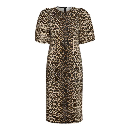 Co'Couture LeoCC Puff Kjole, Khaki, M