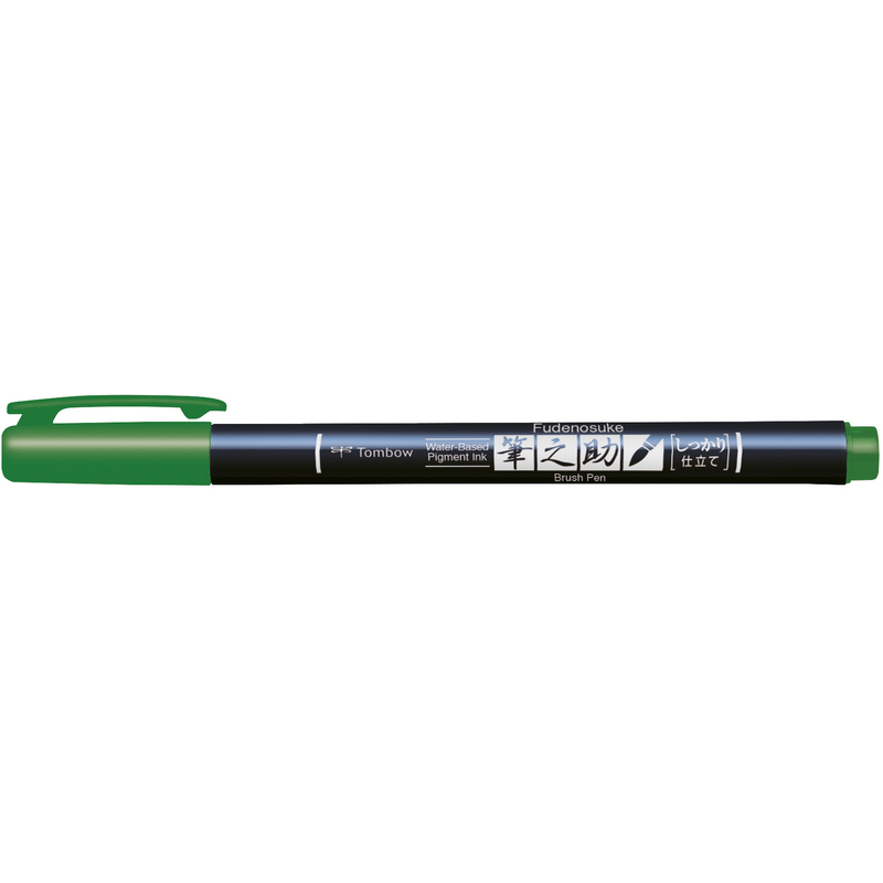 Tombow Kalligrafiestift Fudenosuke Color, grün