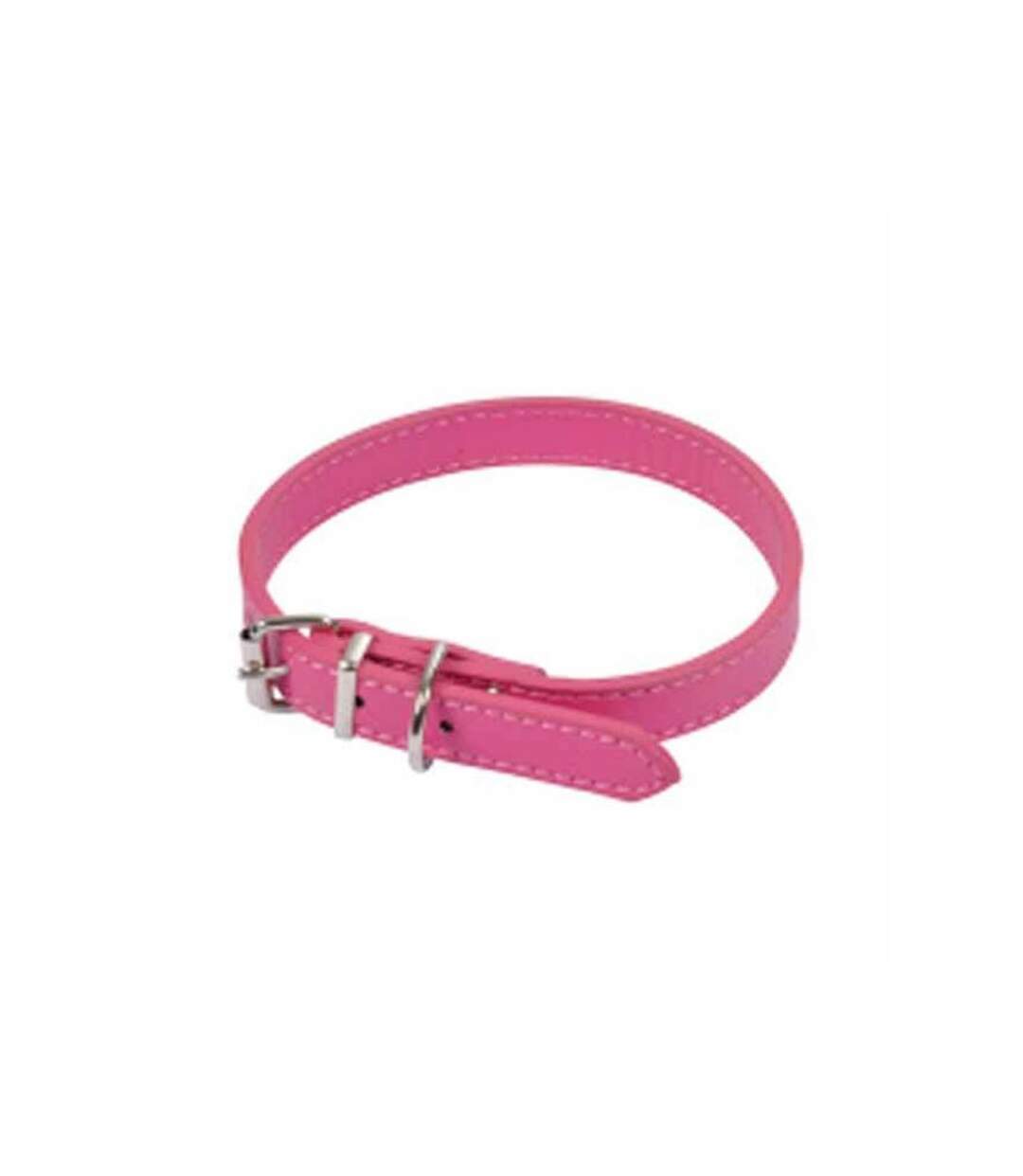 Paris Prix - Collier Pour Chien design Uni 30cm Fuchsia