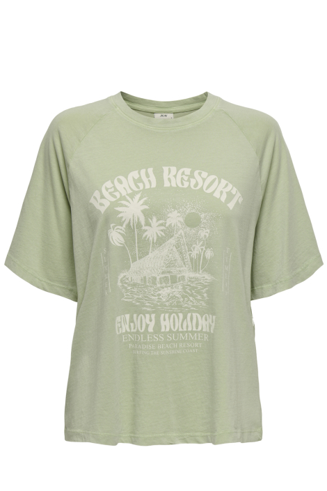 Jacqueline de Yong groene dames t-shirt