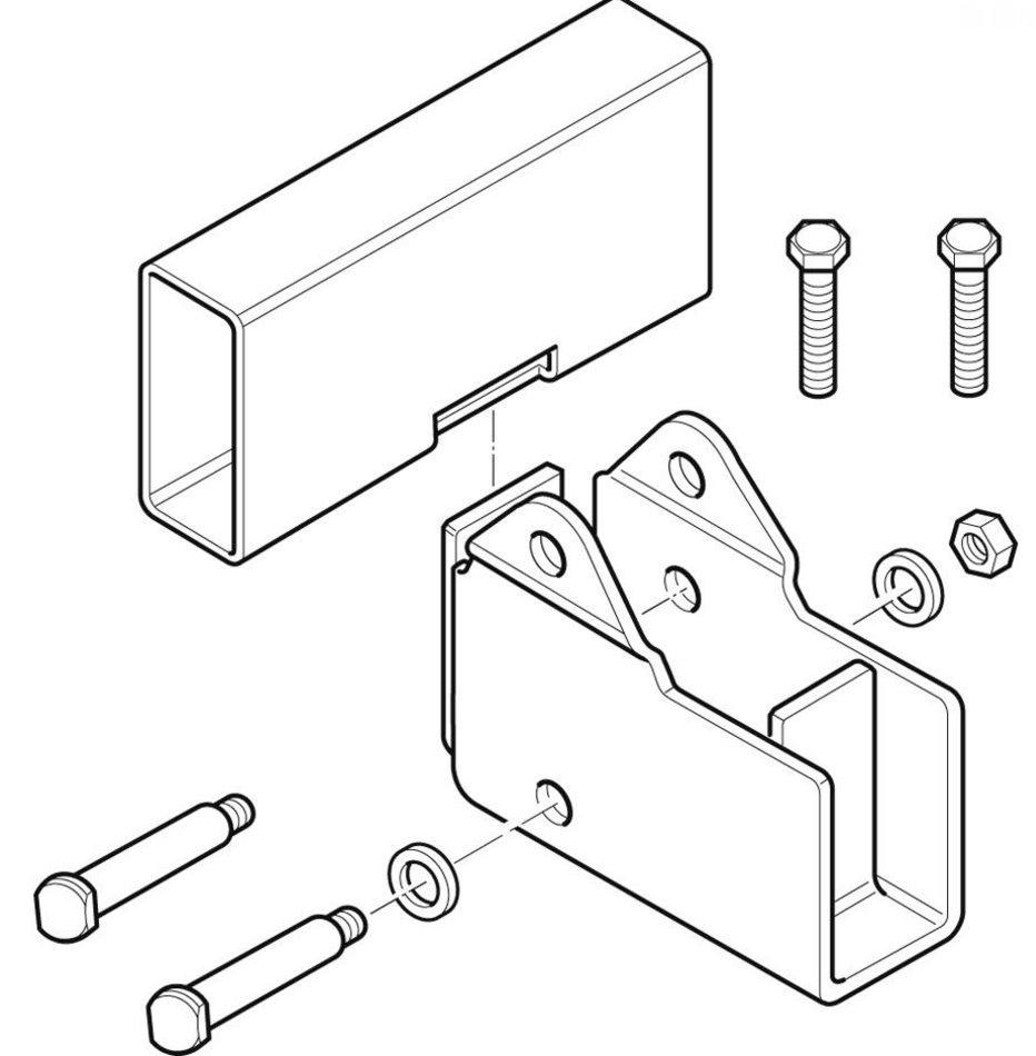 Distansatz 60 mm 2 Stück