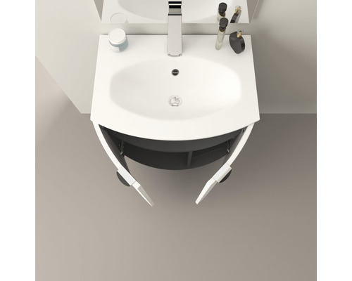 Badkamermeubel Baden Haus Onda BxHxD 69 x 70 x 51 cm Frontkleur wit mat mat