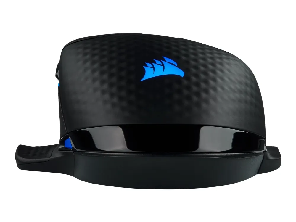 CORSAIR Gaming DARK CORE RGB PRO SE - Mus - optisk - 8 knapper - trådløs, kablet - USB, 2.4 GHz, Bluetooth 4.2 LE - sort