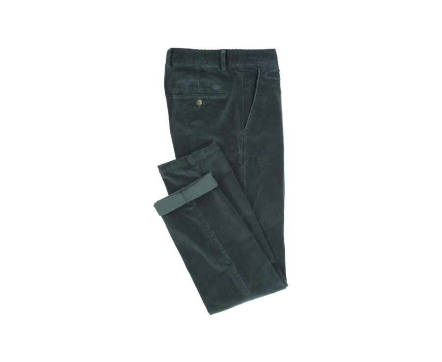 Pantalon chino velours côtelé homme Vert Sapin - NORMAN