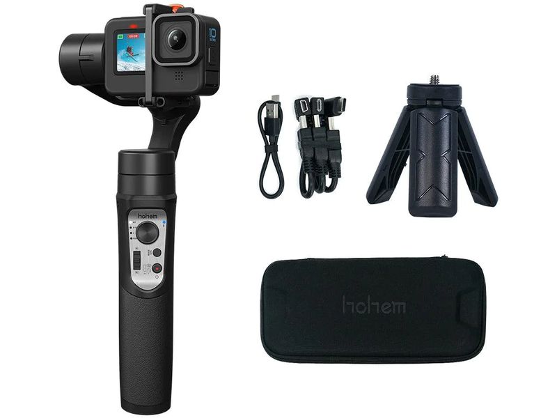 GoPro Actionkamera Hero11 Hohem Pro4 Kit Ultimative Action-Kamera mit Doppelladegerät und zwei Enduro-Akkus inkl. Gimbal