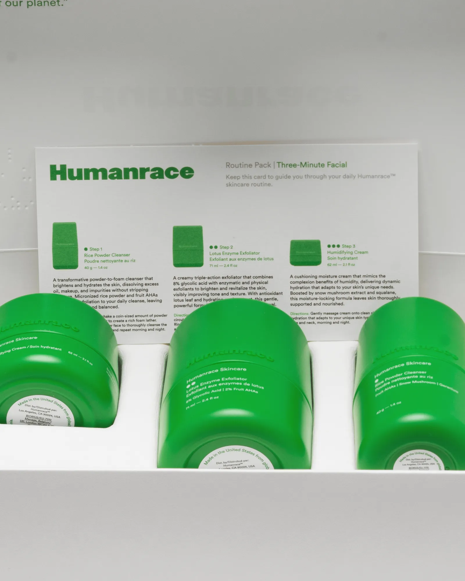 Humanrace ROUTINE PACK: THREE MINUTE FACIAL