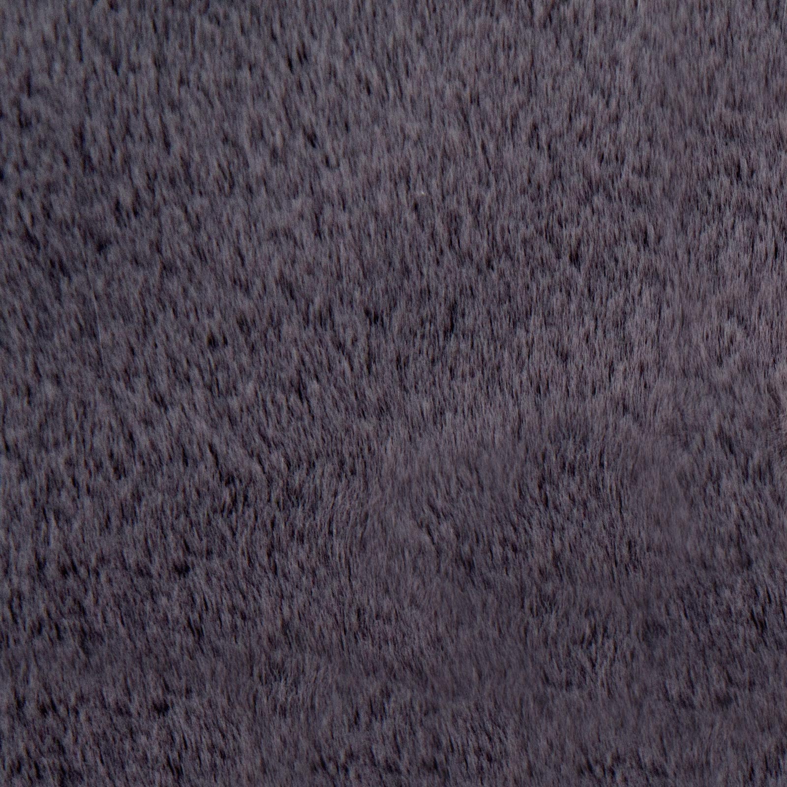 Kunstfellteppich - silber dunkel - rund - Ø 80 cm