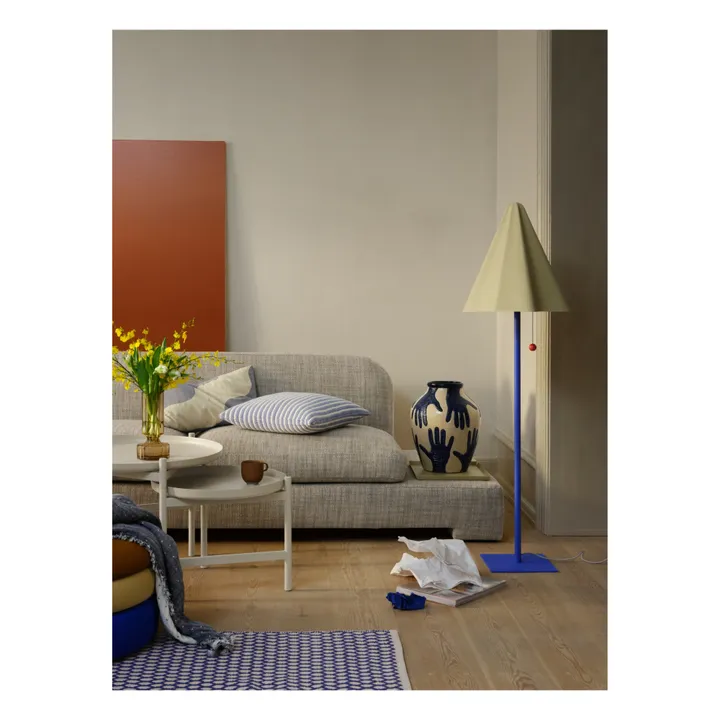 Broste Copenhagen Vase Mime en céramique | Bleu