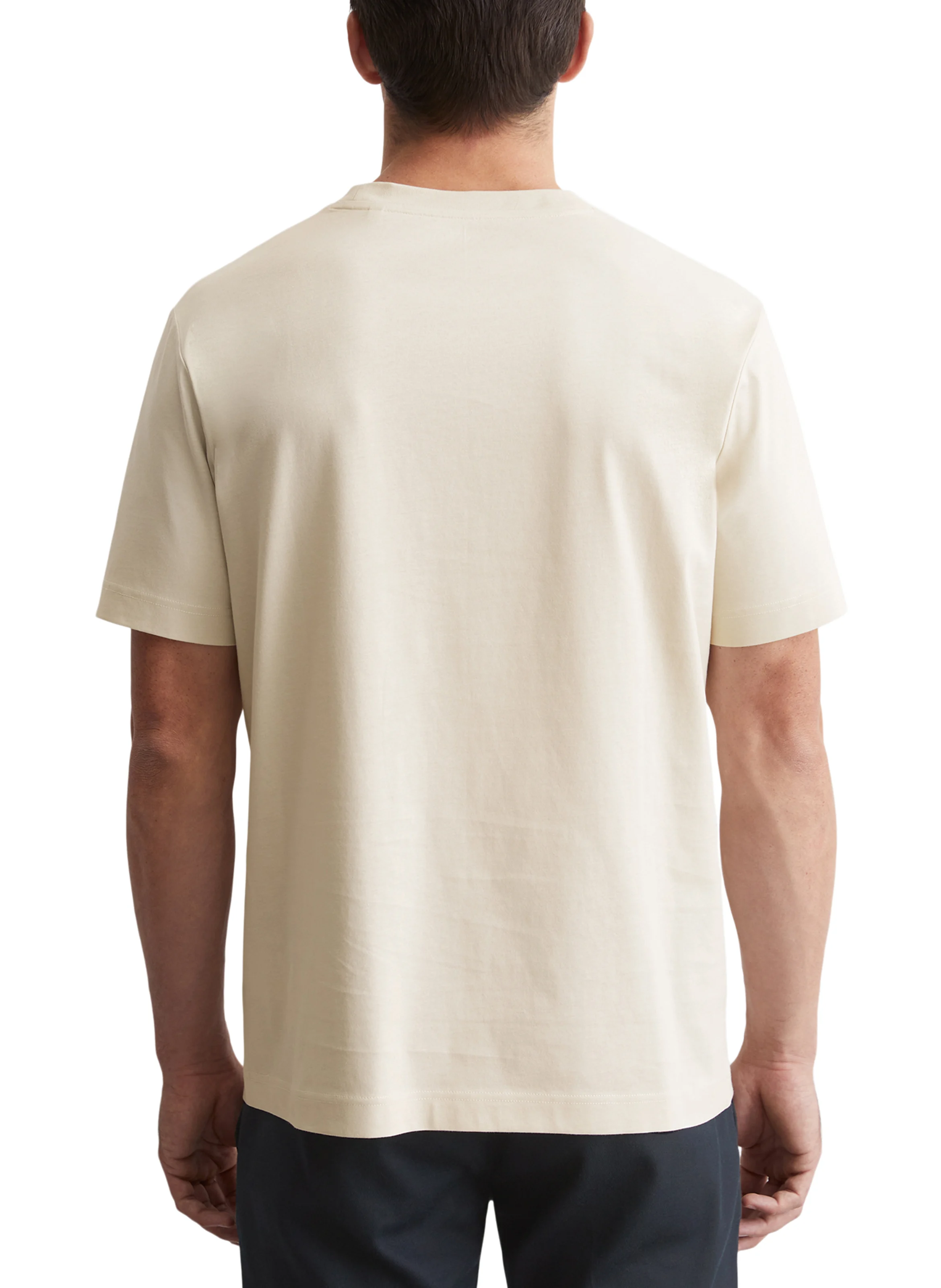 Tee-shirt droit en coton | Beige