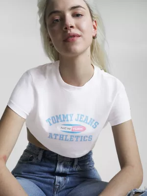 Camiseta cropped ultra com logo de Nova York