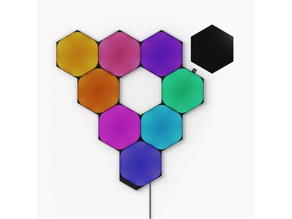 Nanoleaf Shapes Starter Kit - Lyspanelsæt - LED - hexagon - sort