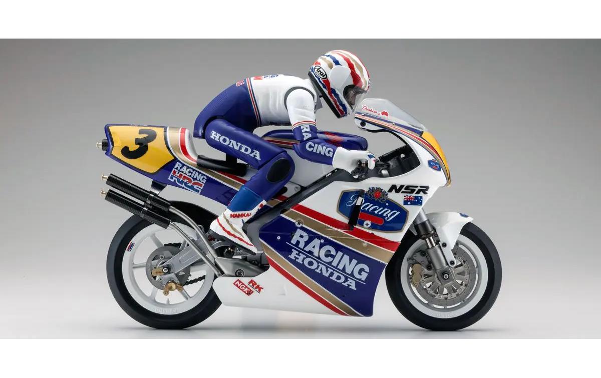 Motorrad Honda NSR500 1991 Bausatz, 1:8<br>Scale RC-Motorrad Bausatz «hanging on racer»