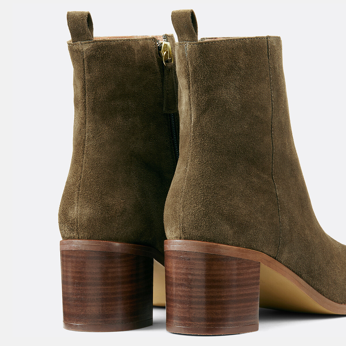 COLEÇÕES LA REDOUTE<br>Botas de salto alto em camurça, Signature Faustine