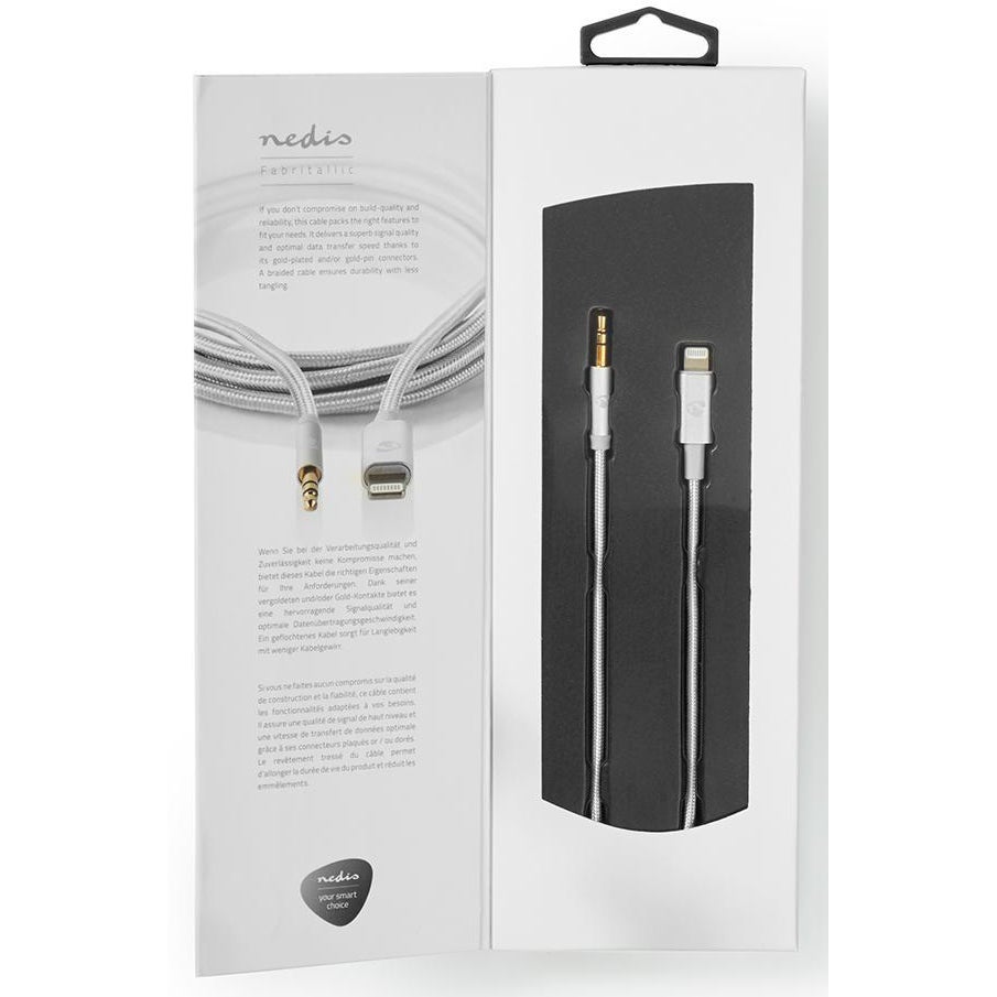 Nedis CCTB39940AL10 hoofdtelefoon adapterkabel lightning - 3.5 mm male