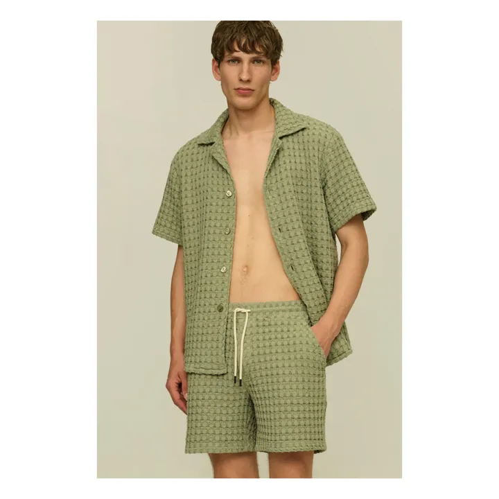 OAS Short Porto Waffle | Vert olive