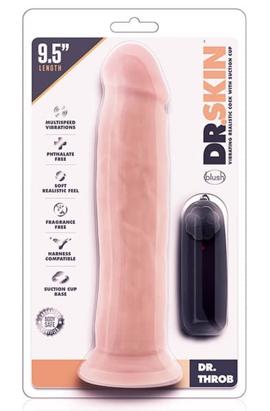 Dr. Throb Vibrating Cock 24cm Vibrerende dildo
