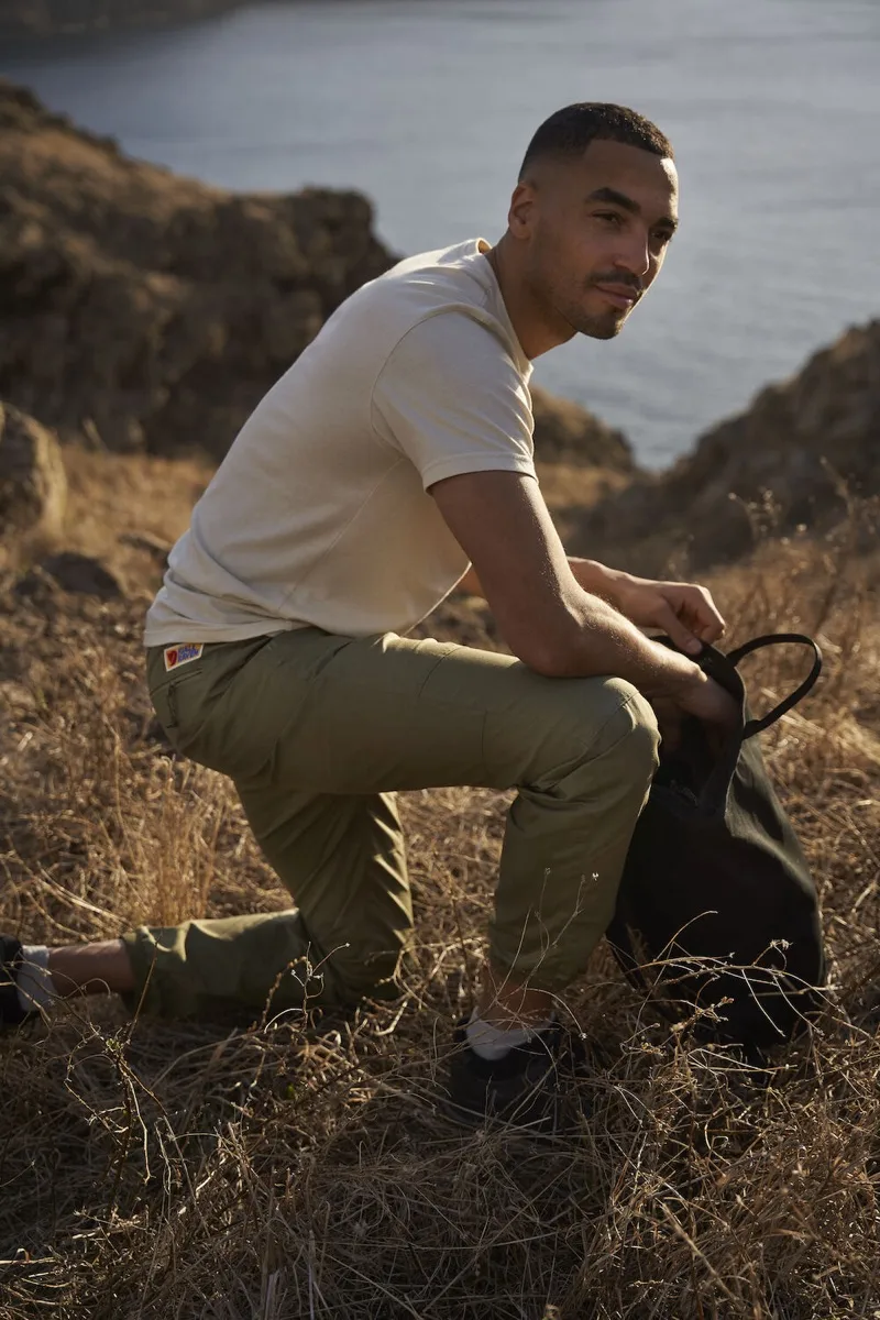 Fjällräven Men's 1960 Logo T-shirt Uncle Blue/Melange