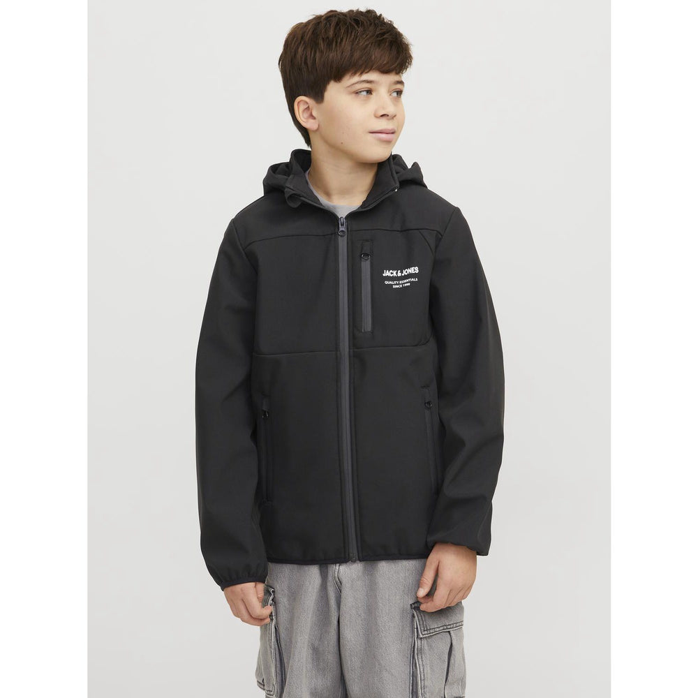 Køb Jack & Jones Junior Black Jjetheo Softshell Jakke Noos Jnr