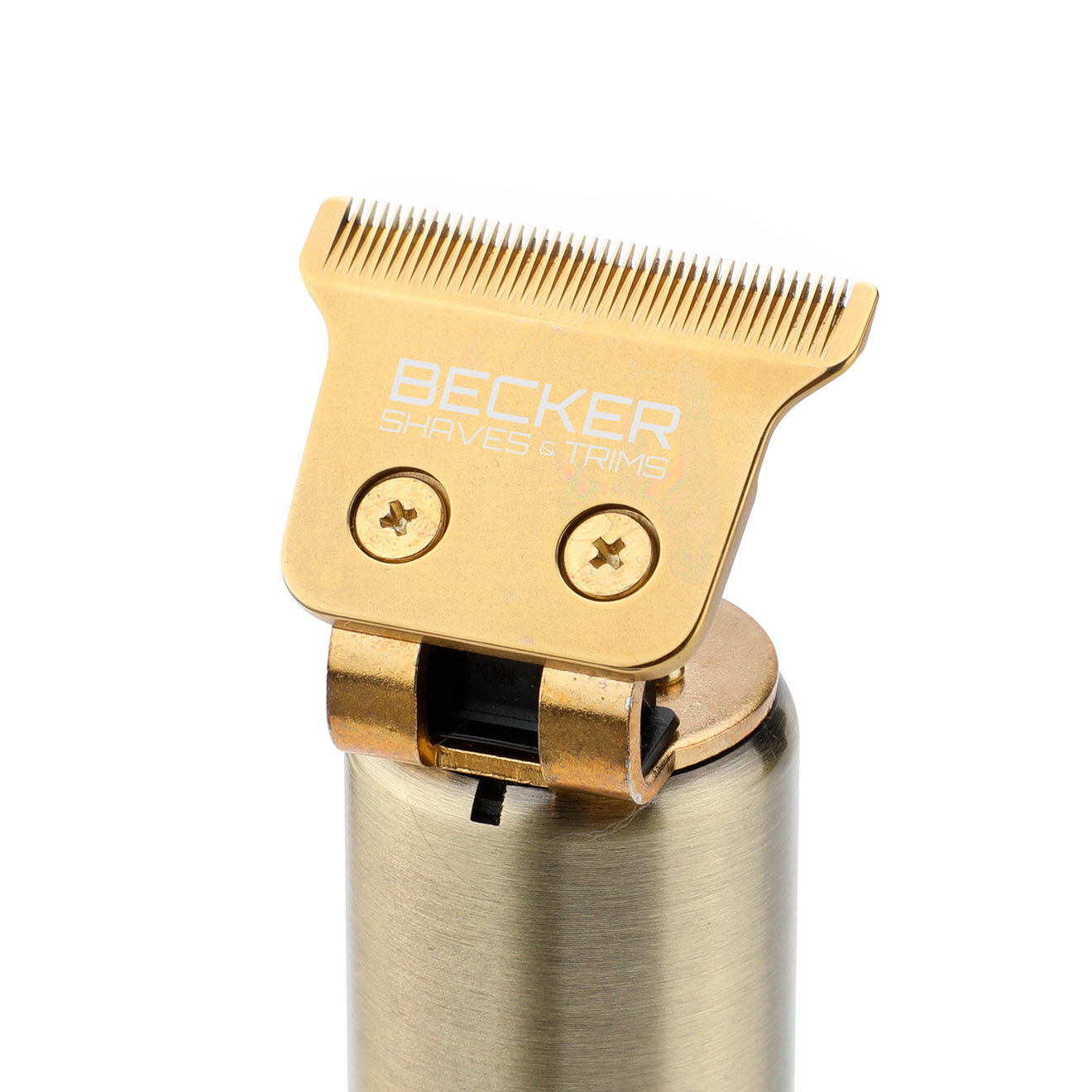 Becker Shaves & Trims Set de tondeuse metal sans fil cheveux et barbe harley gris