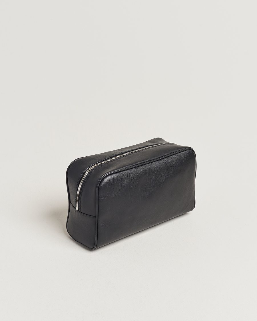 Oscar Jacobson Grooming Leather Case Black