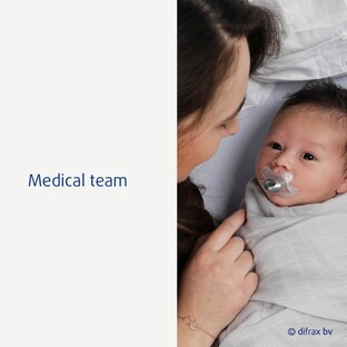 Difrax Fopspeen Dental Newborn - Pure Blossom 1ST
