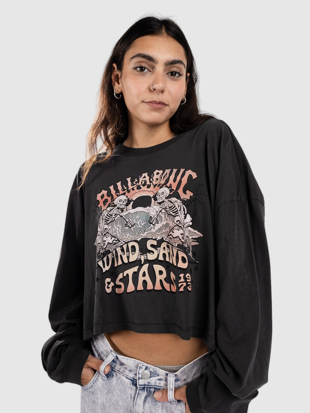 Billabong Stars In Your Eyes Long Sleeve T-Shirt off black