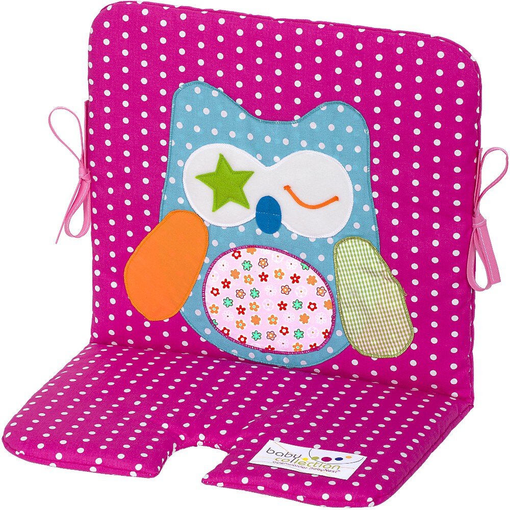 Odenwälder BabyNest Odenwälder 22020-1996 Sitzeinlage für Hochstuhl/Schaukel Tupfen fuchsia