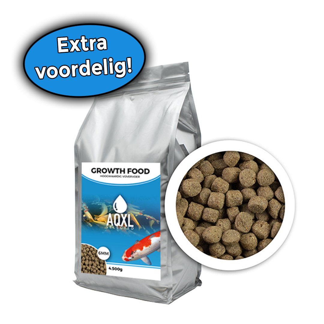 AQXL Selected Growth Food vijvervisvoer L 6mm 4,5kg