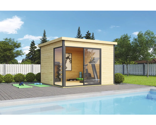 Outdoor Life Domeo 1 tuinhuis inclusief vloer, 319,6 x 319,6 cm, naturel
