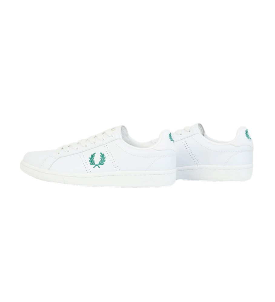 Tênis de couro Fred Perry B721 branco