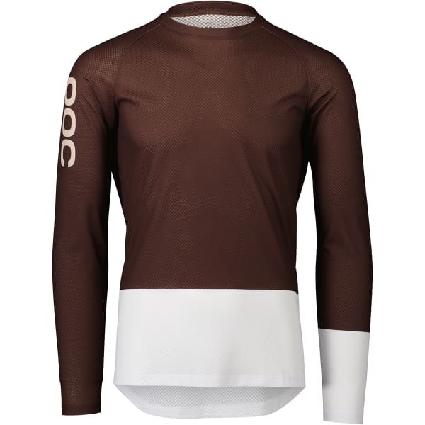 Maillot VTT POC MTB PURE LS JERSEY AXINITE BROWN/HYDROGEN WHITE
