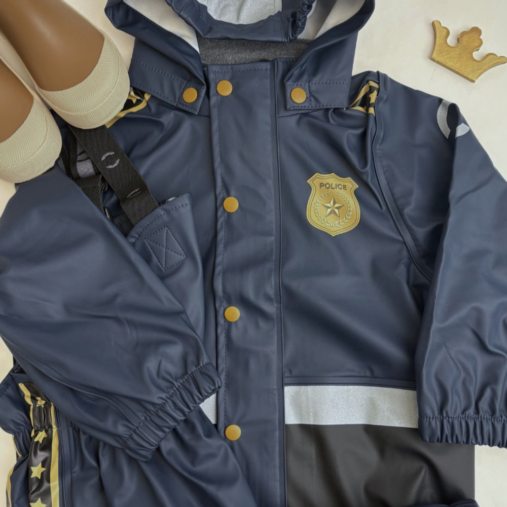 Køb Mikk-Line Blue Nights Police Suspenders Regnsæt