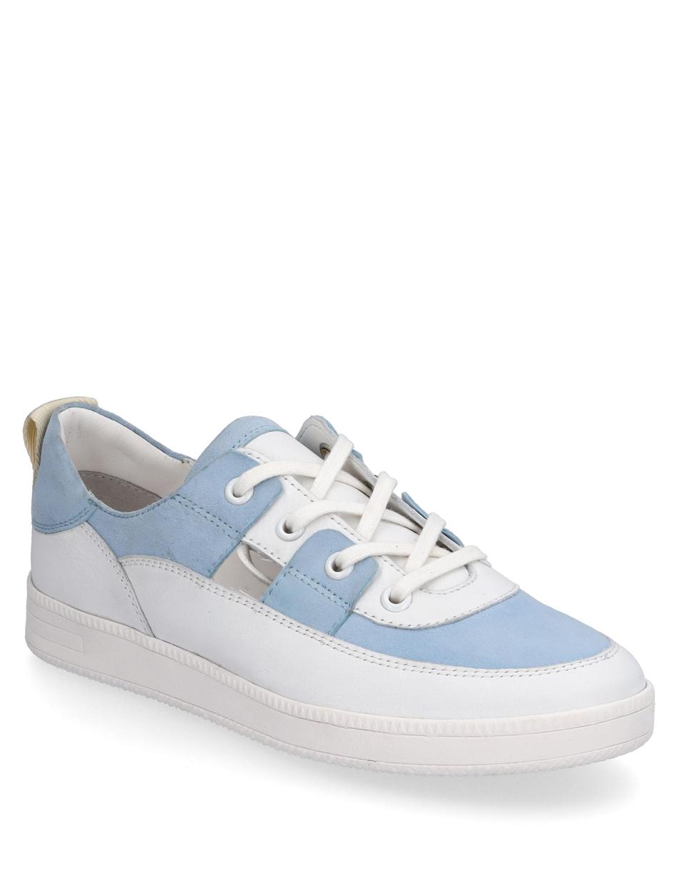 Sneaker Marling 03, weiss-skyblue