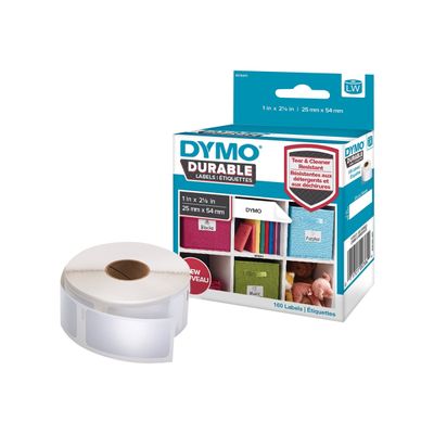 Dymo LabelWriter Address - Ruban d'étiquettes auto-adhésives - 1 rouleau de 160 étiquettes (25 x 54 mm) - fond blanc écriture noire